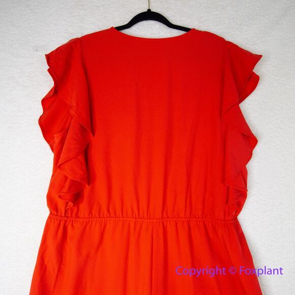 ANTHROPOLOGIE x HUTCH Crepe Flutter Sleeve Wide Leg Jumpsuit, plus size 2X - Picture 11 of 14